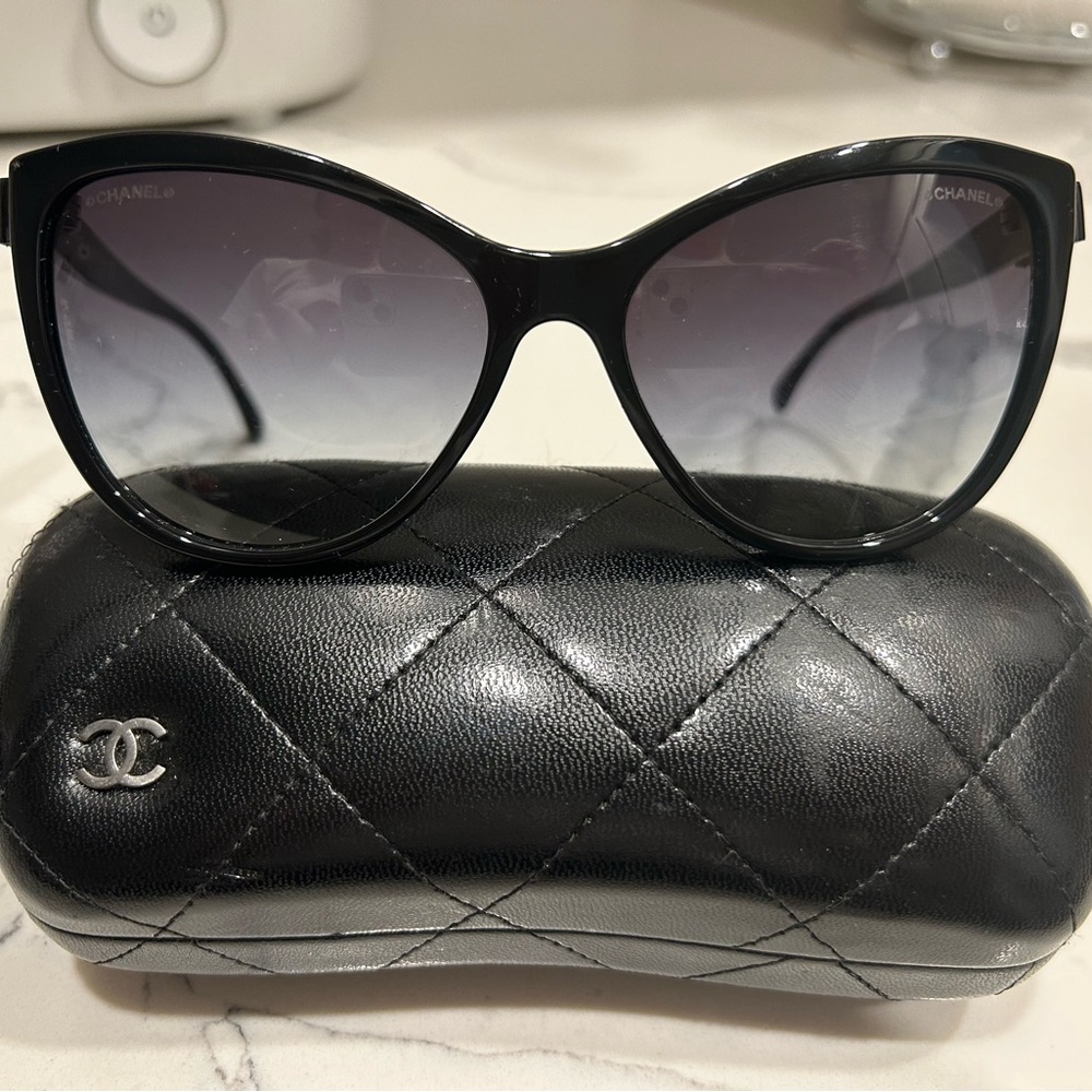 Black CHANEL Sunglasses